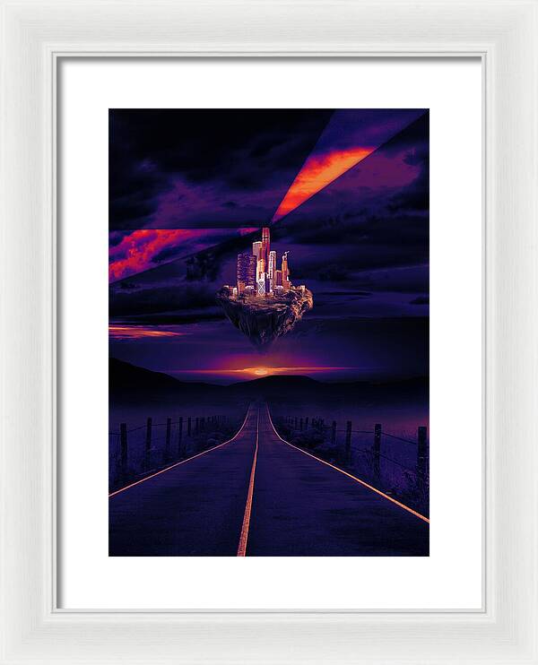 Abandoned Desert City - Framed Print