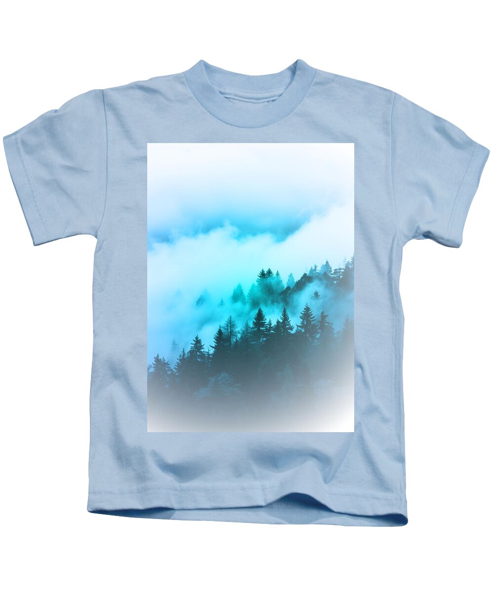 Blue Mountain Fog - Kids T-Shirt