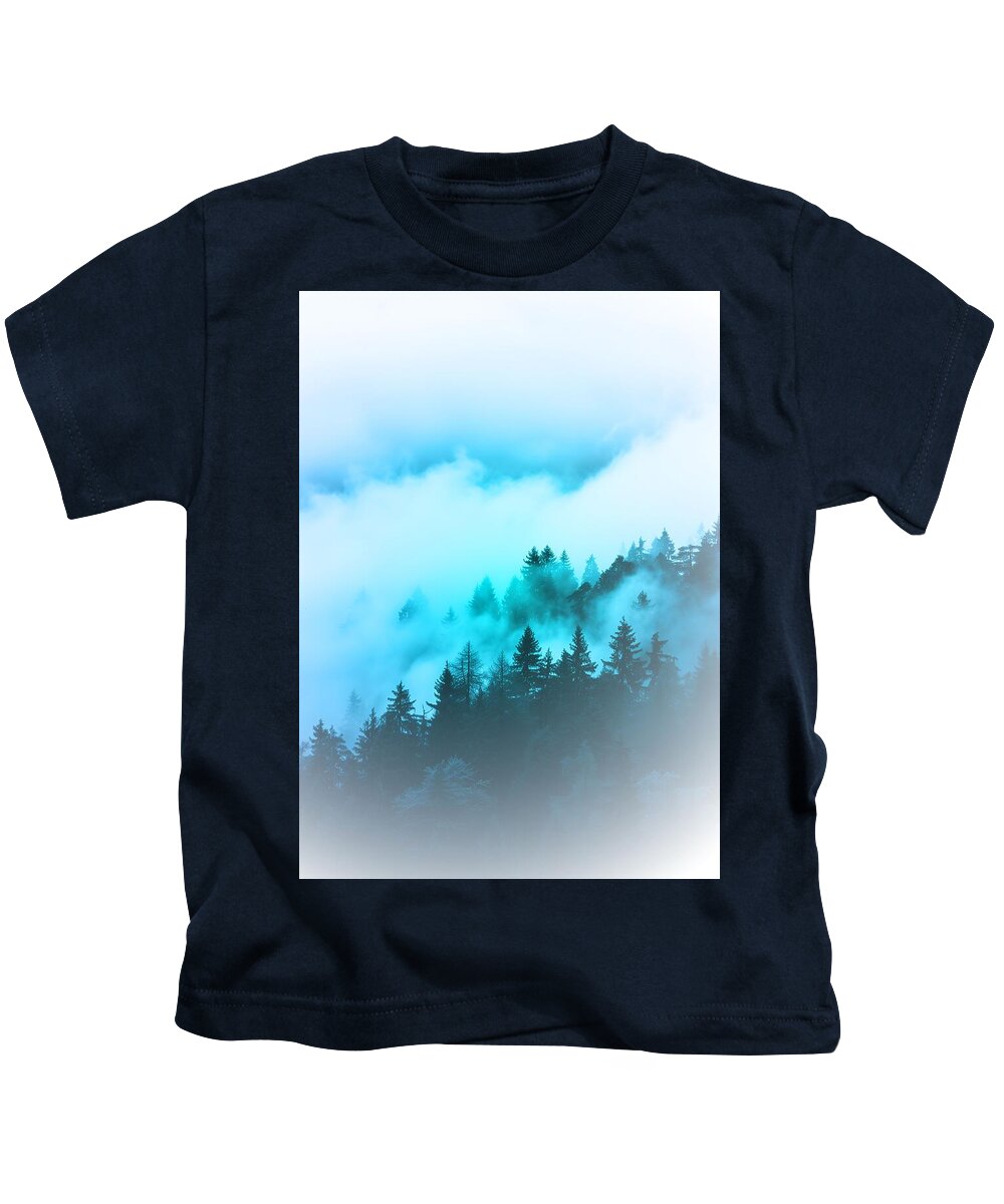 Blue Mountain Fog - Kids T-Shirt