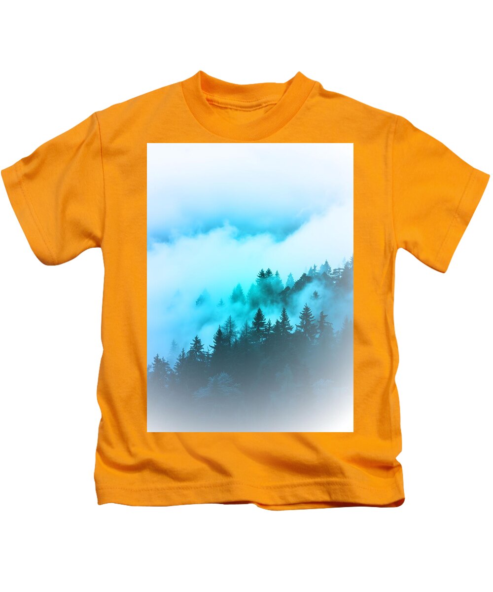 Blue Mountain Fog - Kids T-Shirt
