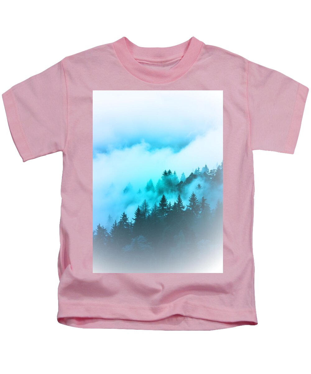 Blue Mountain Fog - Kids T-Shirt