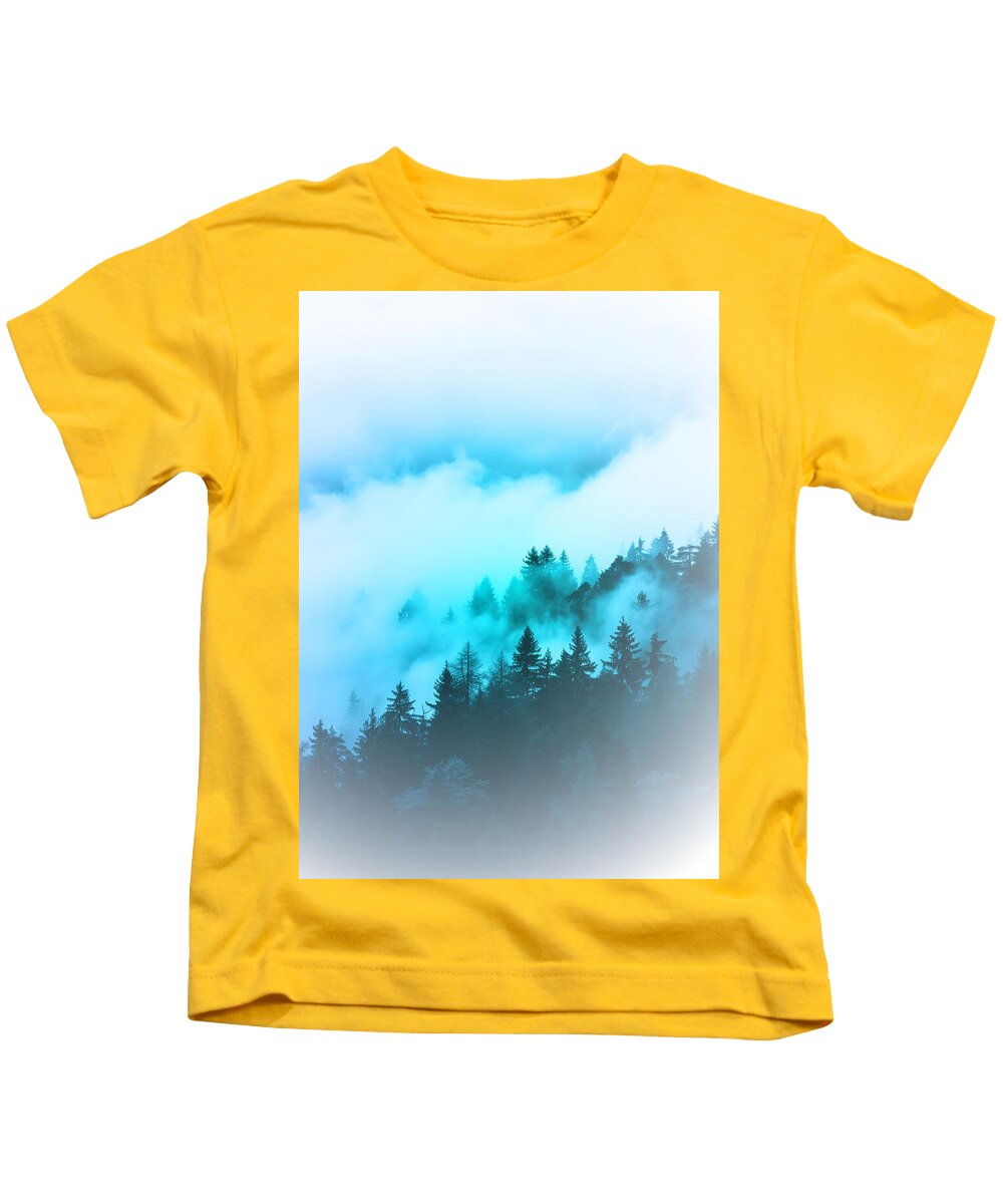 Blue Mountain Fog - Kids T-Shirt