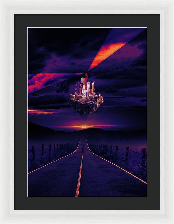 Abandoned Desert City - Framed Print