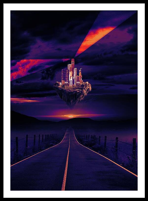 Abandoned Desert City - Framed Print