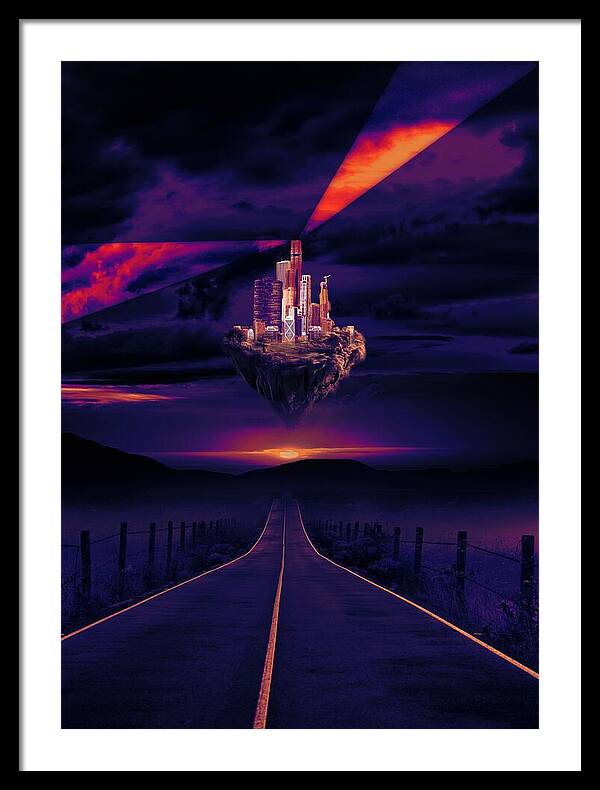 Abandoned Desert City - Framed Print