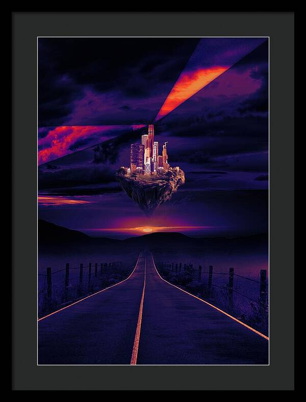 Abandoned Desert City - Framed Print