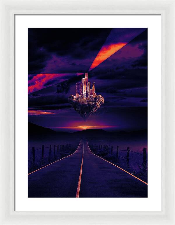 Abandoned Desert City - Framed Print