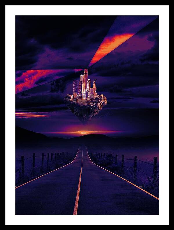 Abandoned Desert City - Framed Print