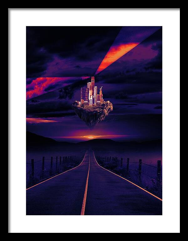 Abandoned Desert City - Framed Print