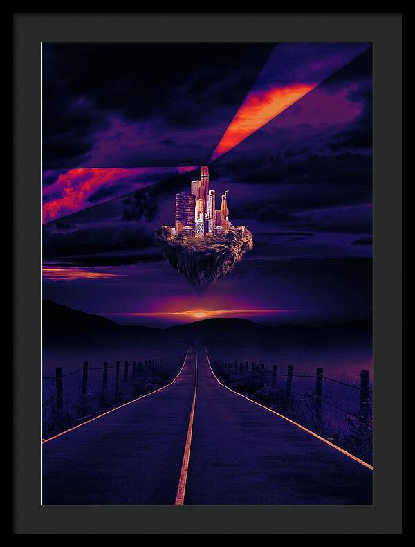 Abandoned Desert City - Framed Print
