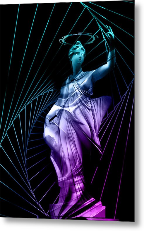 Aphrodite Retro Wave - Metal Print