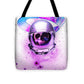 Astronaut Skeleton Skull In Subspace - Tote Bag
