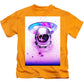 Astronaut Skeleton Skull In Subspace - Kids T-Shirt