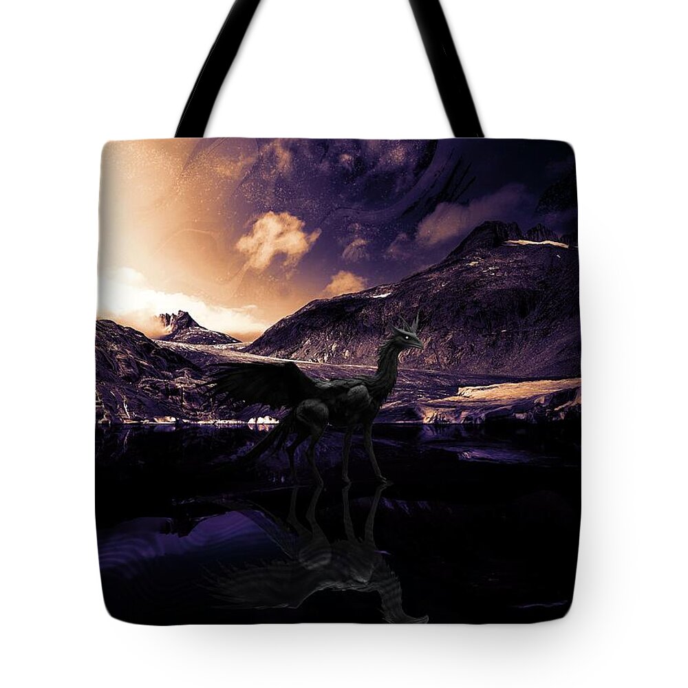 Baby Winged Dragon - Tote Bag