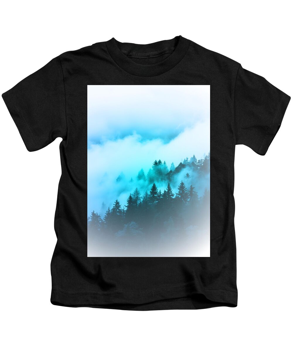 Blue Mountain Fog - Kids T-Shirt