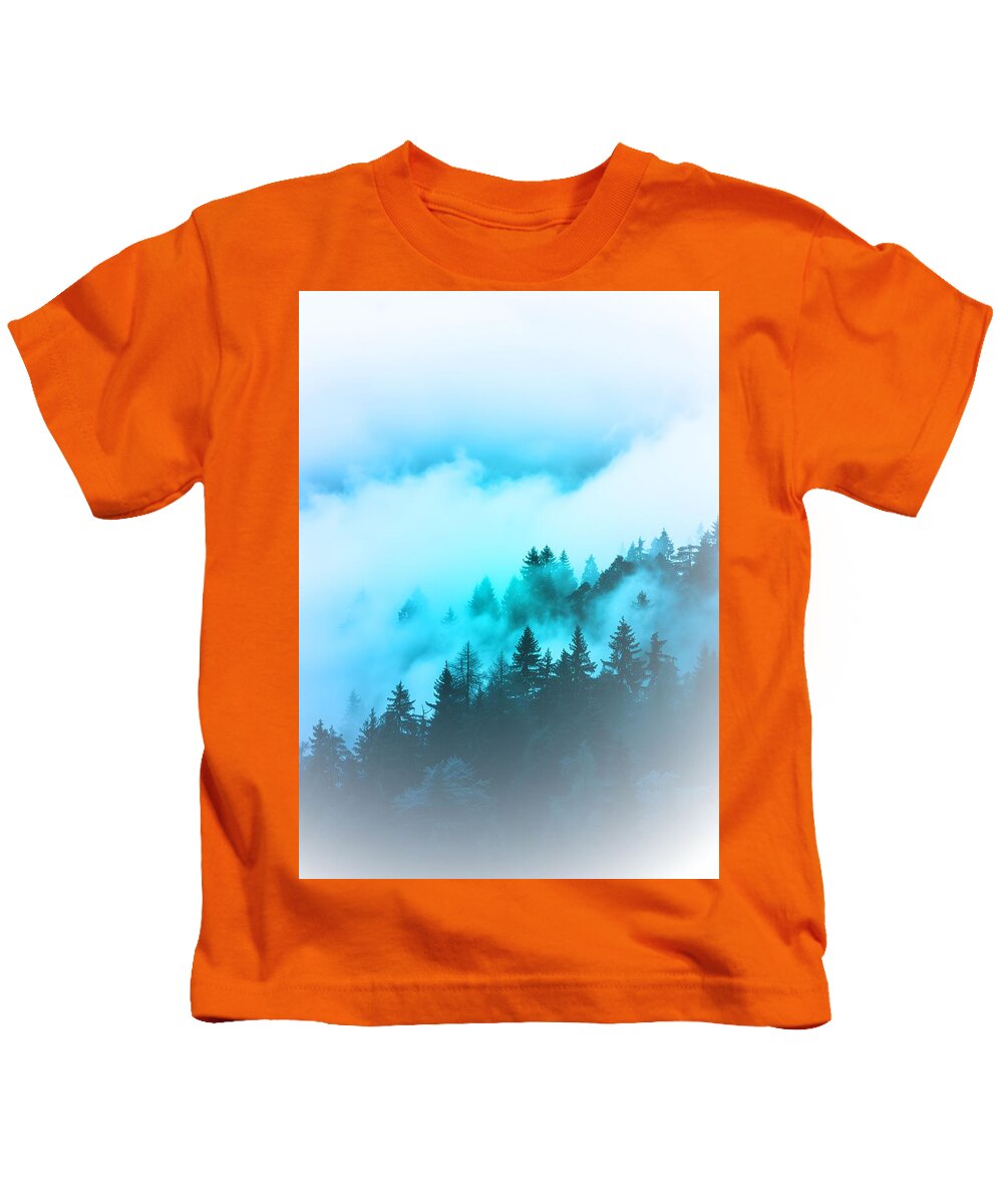 Blue Mountain Fog - Kids T-Shirt