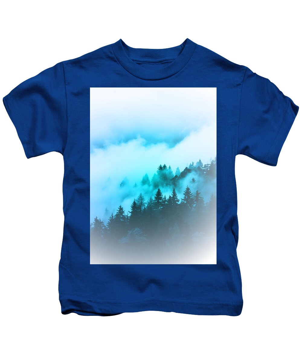Blue Mountain Fog - Kids T-Shirt