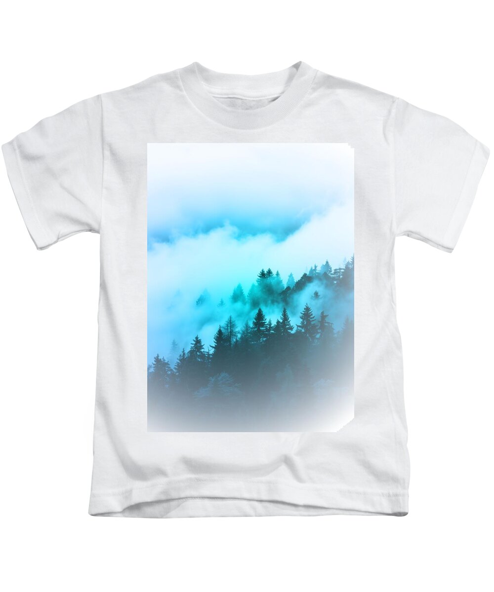 Blue Mountain Fog - Kids T-Shirt
