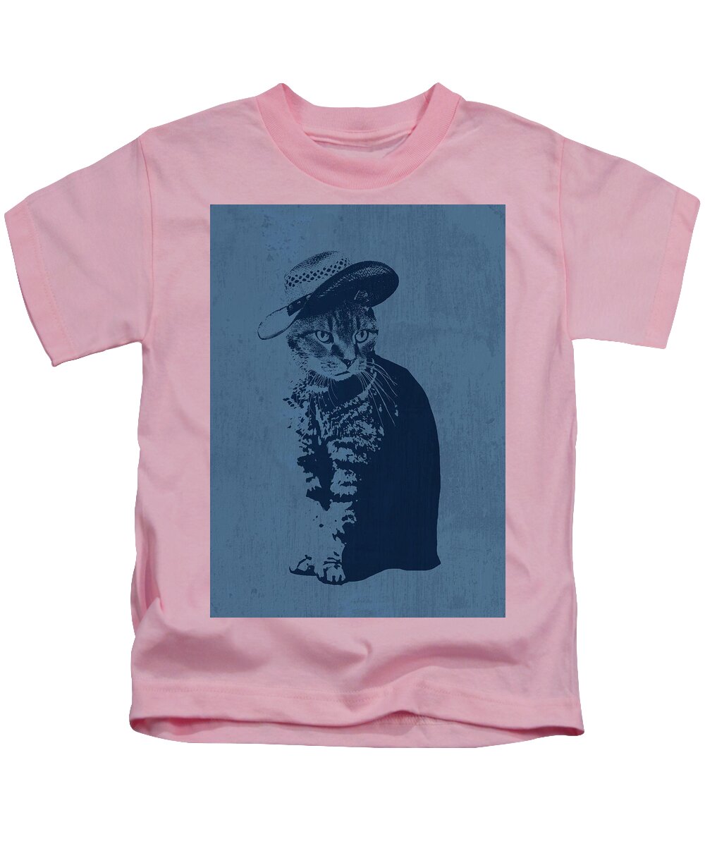 Cool Grey Tabby - Kids T-Shirt