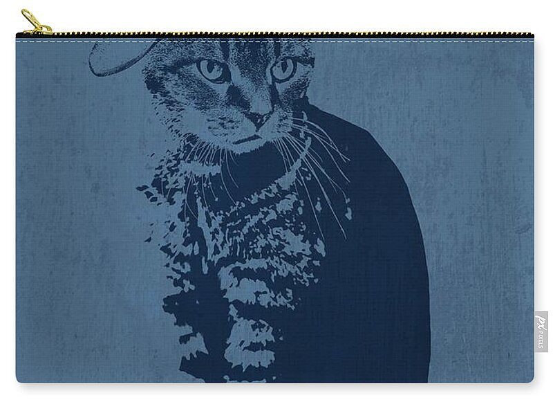 Cool Grey Tabby - Zip Pouch