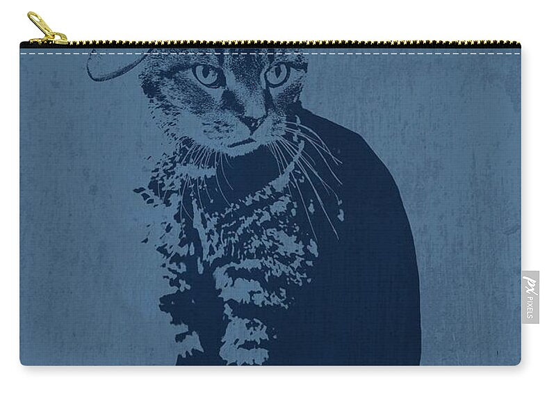 Cool Grey Tabby - Zip Pouch