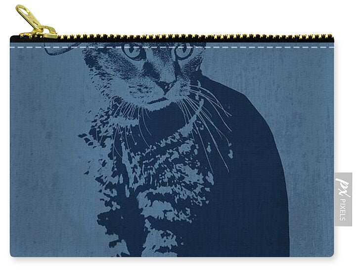 Cool Grey Tabby - Zip Pouch