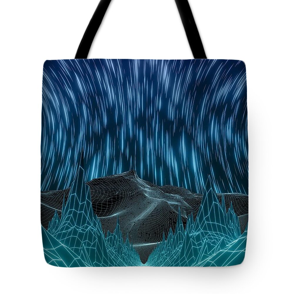 Cyber Wave Escape - Tote Bag