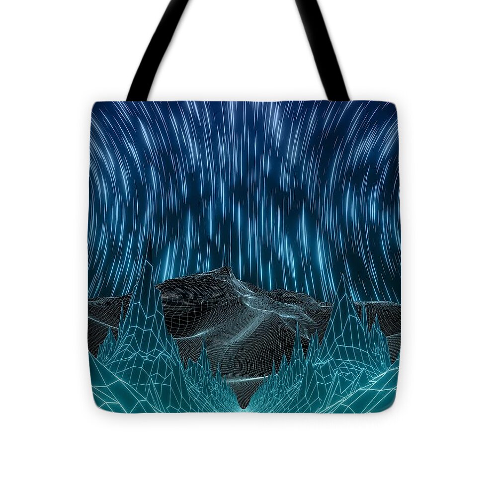 Cyber Wave Escape - Tote Bag