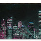 Cyberpunk Harbor Buildings - Zip Pouch