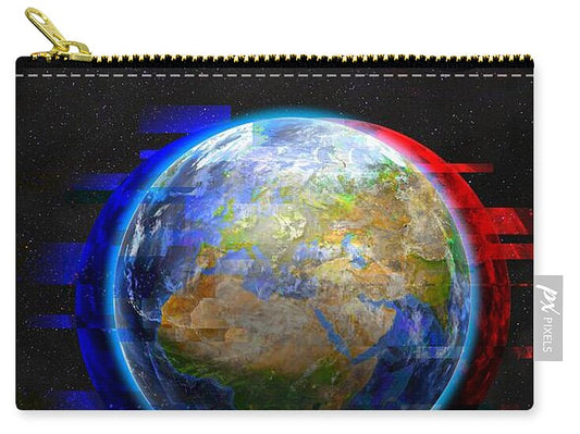 Earth Glitched - Zip Pouch