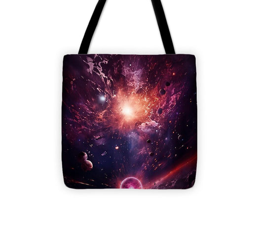 Red Star Explosion - Tote Bag