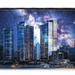 Space Cityscape On The Shore - Zip Pouch