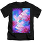 Trippy Pink and Blue Fractal - Kids T-Shirt